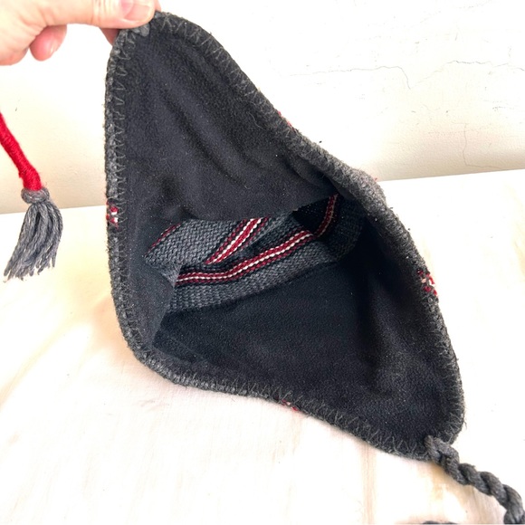 Knit Wool Blend Stripe Tassel Winter Hat - Picture 7 of 10